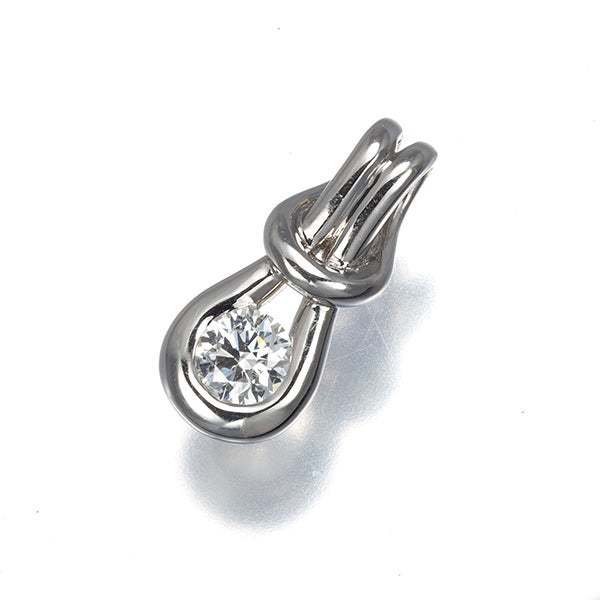 フォーエバーマーク ペンダントトップ  ダイヤ 0.31ct エンコルディア 一粒 Pt900 