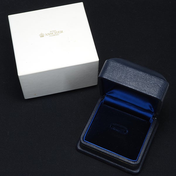 ロイヤルアッシャー リング  ダイヤ 0.72ct  アッシャーカット 11.5号 Pt950 箱/保×2/鑑