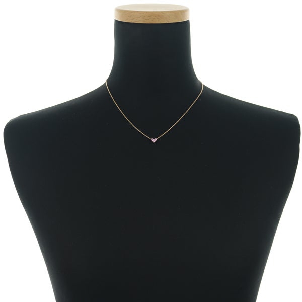 スタージュエリー ネックレス  ピンクサファイア 0.25ct ミステリアスハート  K18PG 