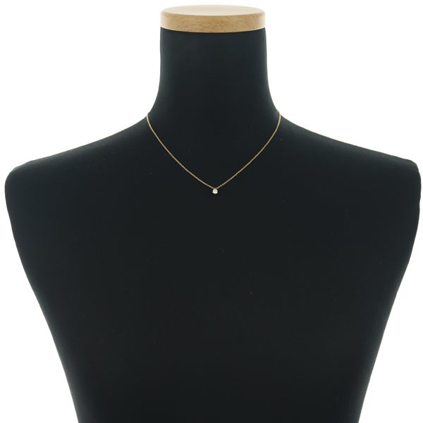 ポンテヴェキオ ネックレス  ダイヤ 0.20ct  一粒 K18PG 