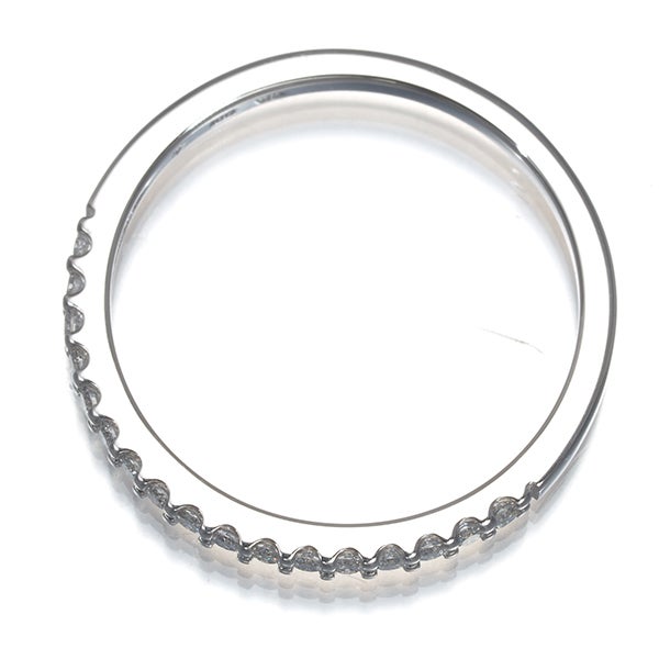 ポンテヴェキオ リング  ダイヤ 0.14ct  ハーフエタニティ 10号 K18WG 箱/保証書