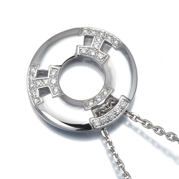 エルメス ネックレス  ダイヤ ヘラクレス  K18WG 