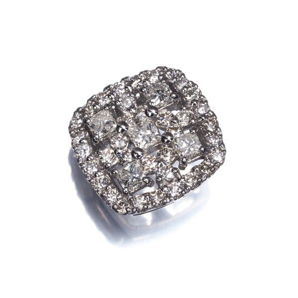  ダイヤ 0.70ct スクエア 2種カット  ペンダントトップ Pt950 