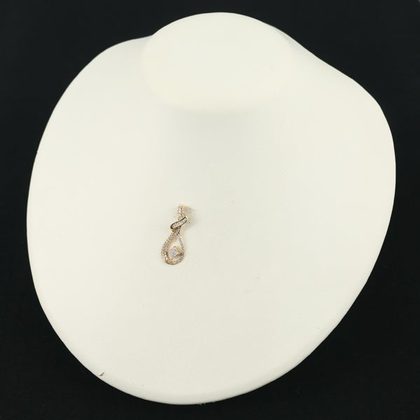  ダイヤ 0.50ct ミステリーセッティング 3種カット  ペンダントトップ K18PG 
