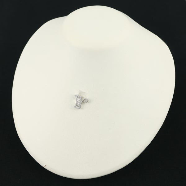  ダイヤ 0.45ct アルファベット イニシャル Y 2種カット  ペンダントトップ K18WG 