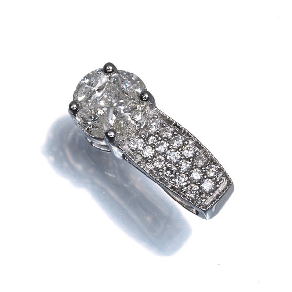  ダイヤ 0.50ct プリンセスカット マーキスカット 3種カット  ペンダントトップ K18WG 