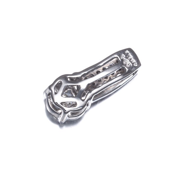  ダイヤ 0.50ct プリンセスカット マーキスカット 3種カット  ペンダントトップ K18WG 