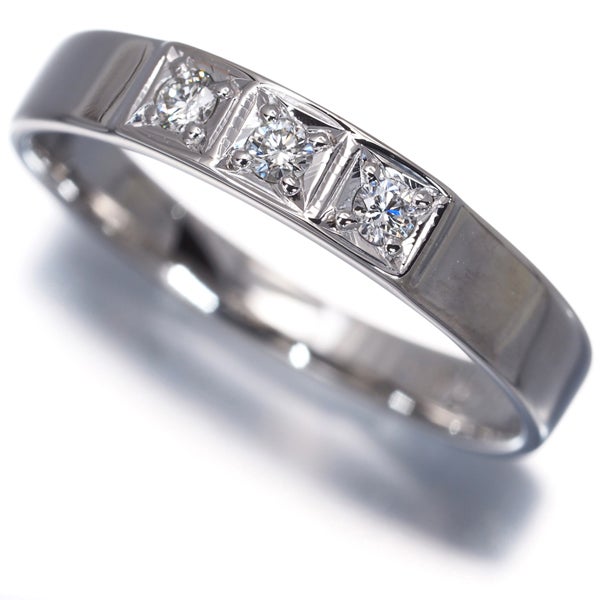 ミキモト リング  ダイヤ 0.06ct  3P 8.5号 Pt900 