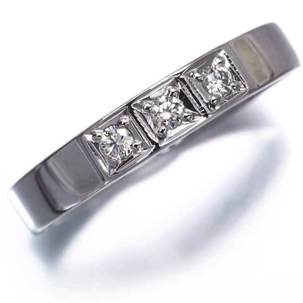 ミキモト リング  ダイヤ 0.06ct  3P 8.5号 Pt900 