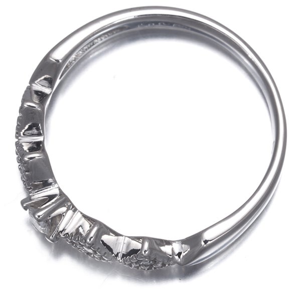 ミッシェルクラン リング  ダイヤ 0.09ct  ミルグレイン 11.5号 K18WG 