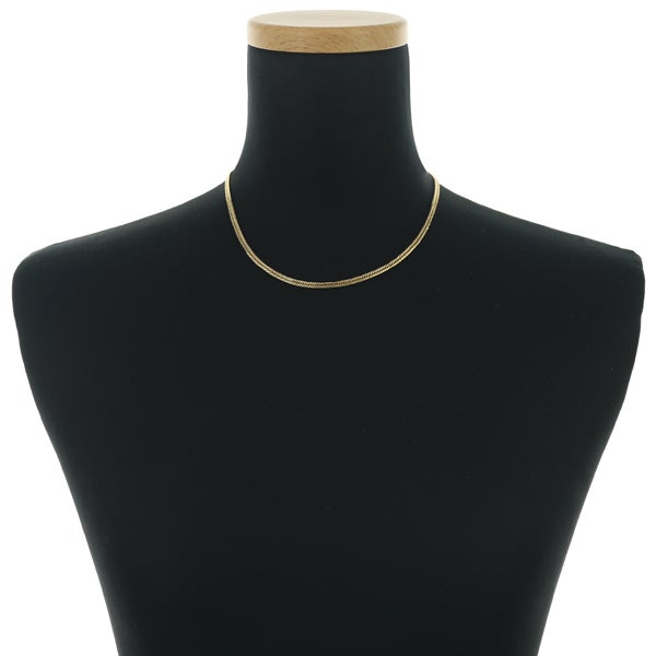 喜平 チェーンネックレス K18YG 12面トリプル 40cm 10.2g 