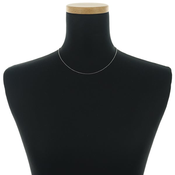 カットボール チェーンネックレス K18WG 40cm 