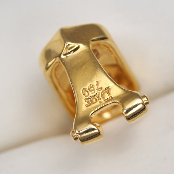 ディオール イヤリング  ダイヤ 0.05ct   K18YG 