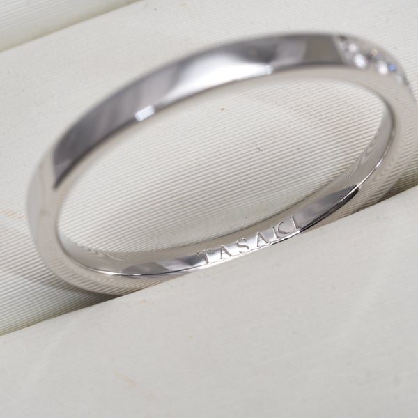 タサキ リング  ダイヤ 0.13ct スペランザ ハーフエタニティ 11号 Pt950 