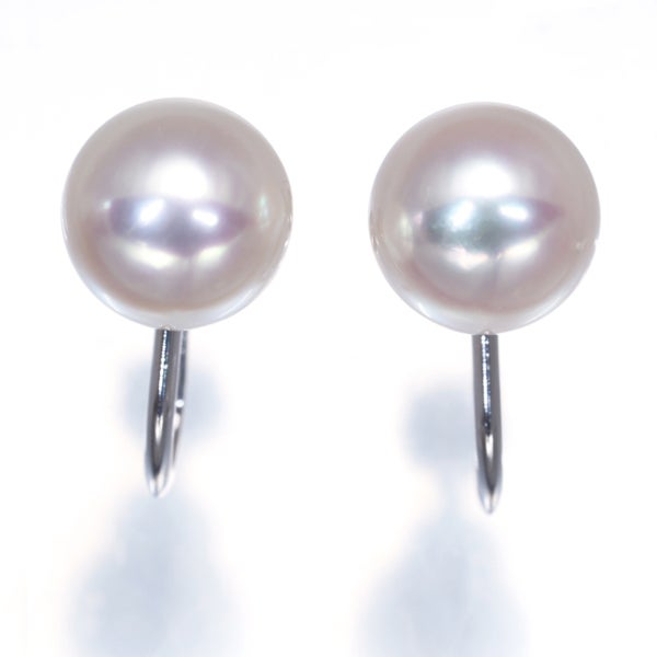 ミキモト イヤリング  アコヤ真珠 8.3mm  一粒 K18WG 