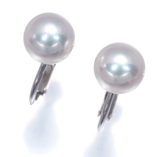 タサキ イヤリング  アコヤ真珠 7.4mm  一粒 K18WG 