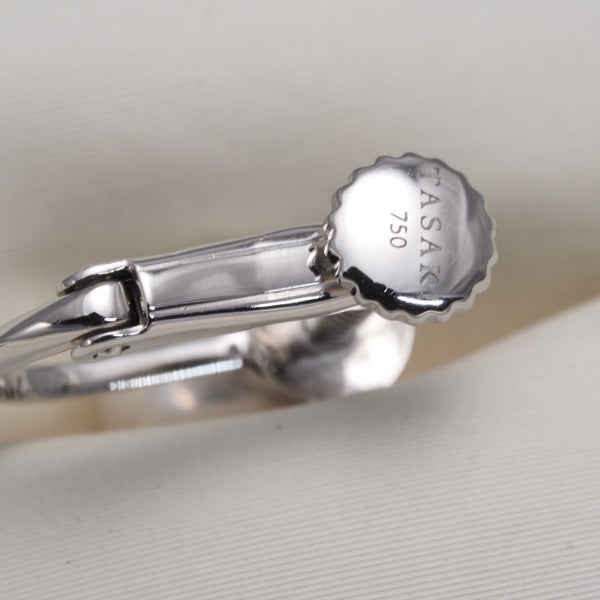 タサキ イヤリング  アコヤ真珠 7.4mm  一粒 K18WG 