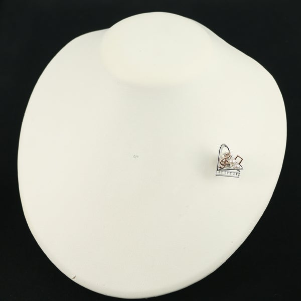 ミキモト ブローチ ベビー アコヤ真珠 3.5mm/3.8mm  ピアノ シルバー/K18PG/合金 