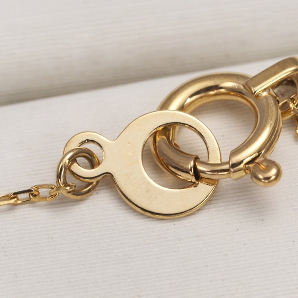 アーカー ネックレス  ダイヤ 0.19ct フィルージュハート  K18YG 