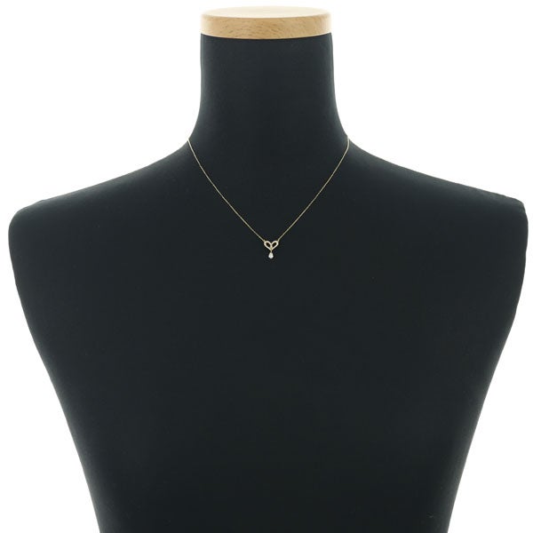 アーカー ネックレス  ダイヤ 0.19ct フィルージュハート  K18YG 