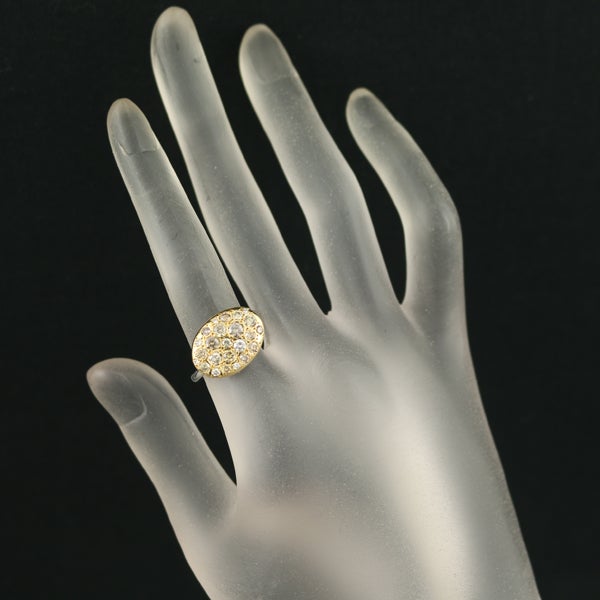 カシケイ リング  ダイヤ 1.00ct メランジェ 10.5号 K18YG/WG 