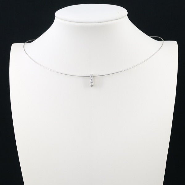 ギメル ネックレス ダイヤ 0.153ct  イニシャル I オメガ Pt950/Pt850 