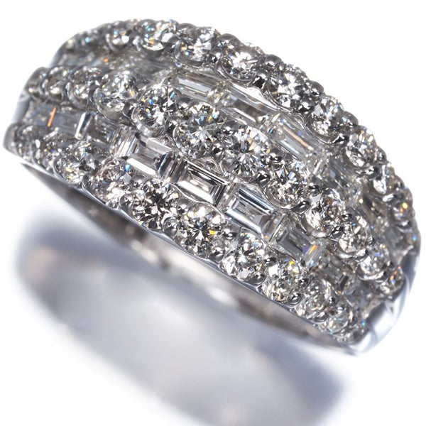  ダイヤ 1.50ct 2種カット  リング Pt900 