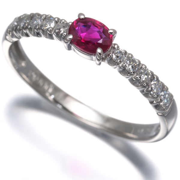  ルビー 0.20ct  ダイヤ   リング Pt900 ソーティング