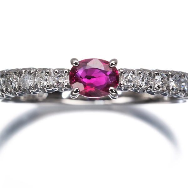  ルビー 0.20ct  ダイヤ   リング Pt900 ソーティング