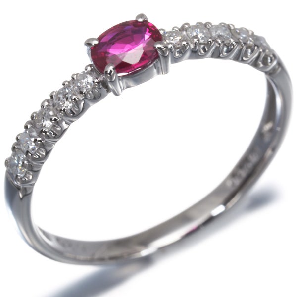  ルビー 0.20ct  ダイヤ   リング Pt900 ソーティング