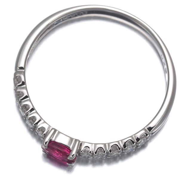  ルビー 0.20ct  ダイヤ   リング Pt900 ソーティング