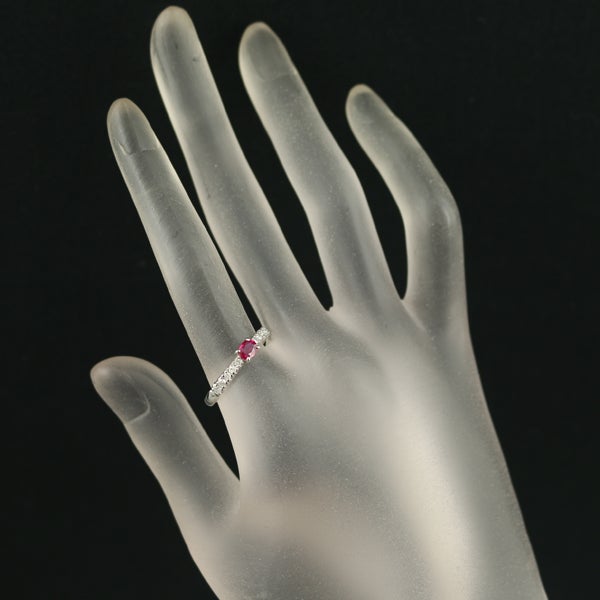  ルビー 0.20ct  ダイヤ   リング Pt900 ソーティング