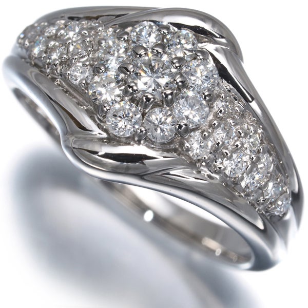  ダイヤ 0.52ct パヴェ  リング Pt900 