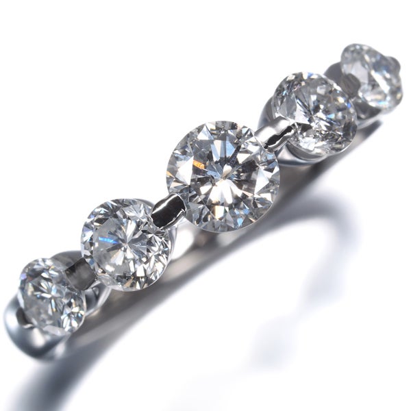  ダイヤ 1.04ct 5P  リング Pt900 
