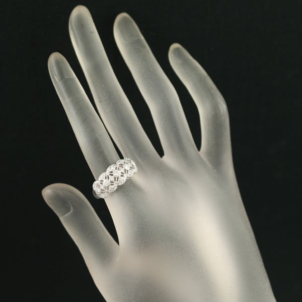  ダイヤ 0.50ct ミルグレイン 透かし  リング Pt900 