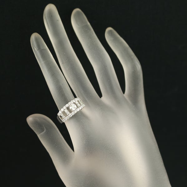 ダイヤ 0.375ct/0.72ct 透かし  リング Pt900 