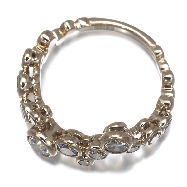 カシケイ リング  ダイヤ 1.00ct ベゼル 11号 K18BG 