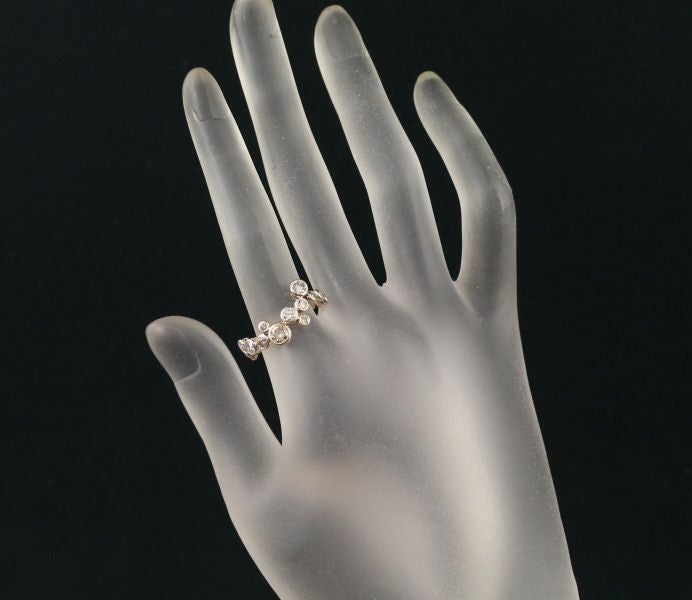 カシケイ リング  ダイヤ 1.00ct ベゼル 11号 K18BG 