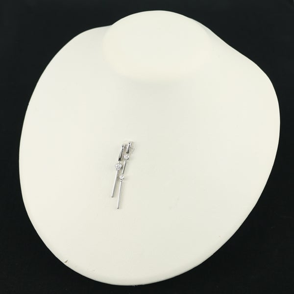 タサキ ペンダントトップ  ダイヤ 0.38ct  揺れる K18WG 