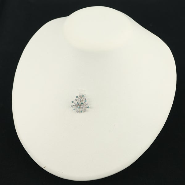  パライバトルマリン 0.20ct  ダイヤ 0.32ct   ペンダントトップ K18WG 
