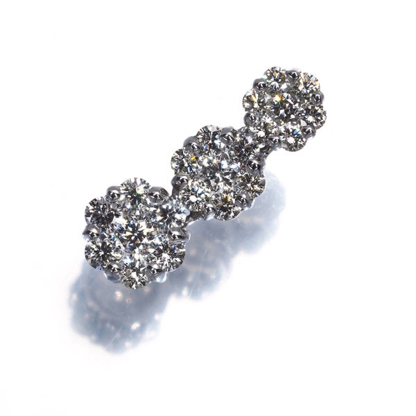  ダイヤ 0.70ct フラワー パヴェ  ペンダントトップ Pt900 