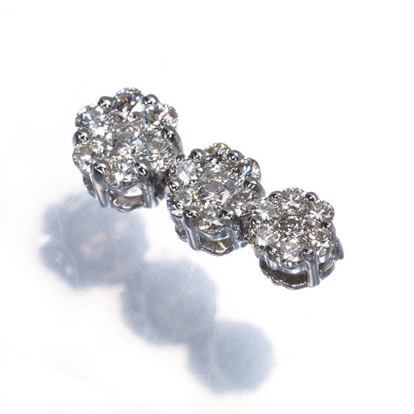  ダイヤ 0.70ct フラワー パヴェ  ペンダントトップ Pt900 