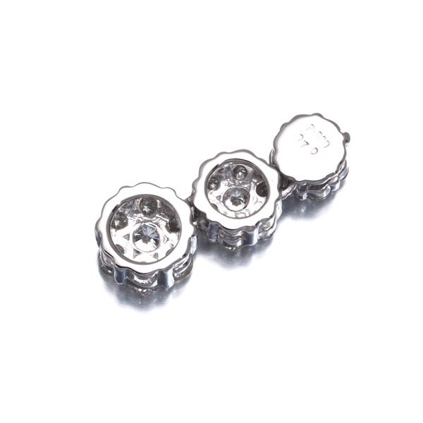  ダイヤ 0.70ct フラワー パヴェ  ペンダントトップ Pt900 