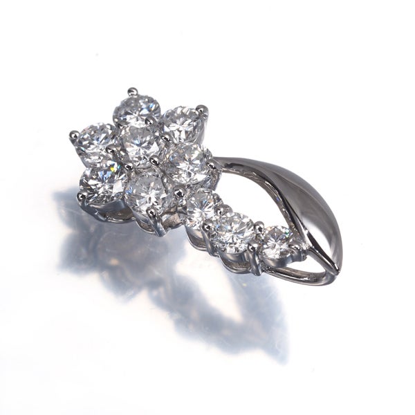  ダイヤ 1.02ct フラワー  ペンダントトップ Pt900 