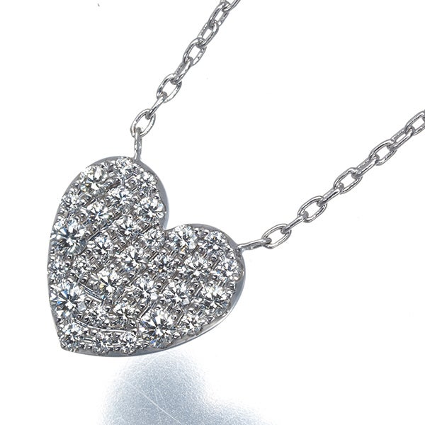 ティファニー ネックレス  ダイヤ  ハート パヴェ K18WG 