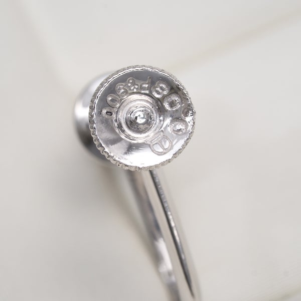 タサキ イヤリング  ダイヤ 0.08ct/0.08ct  一粒 Pt900 