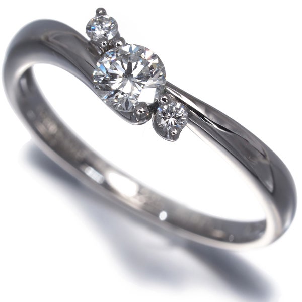 ヴァンドーム リング  ダイヤ 0.25ct/0.05ct  3P 13号 Pt950 