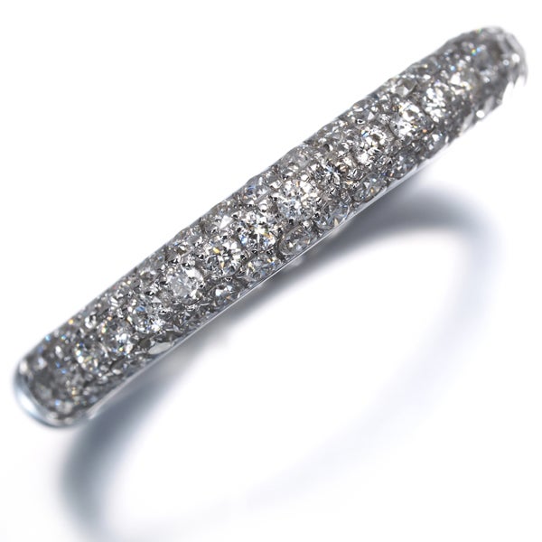 ヴァンドーム リング  ダイヤ 0.44ct  パヴェ 9号 K18WG 