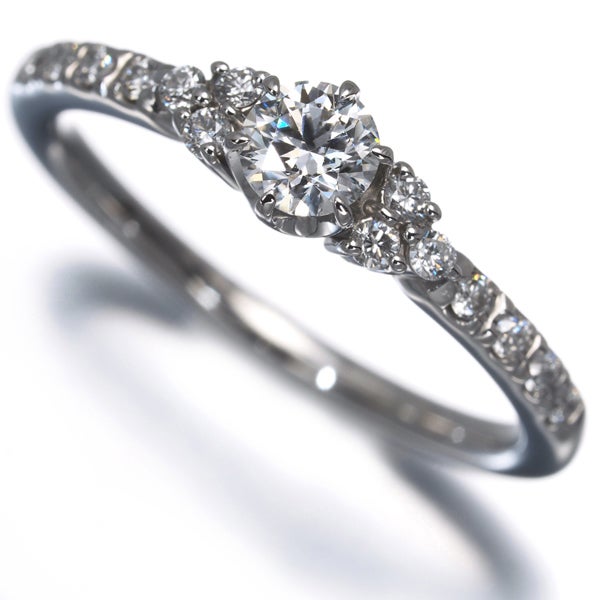 スタージュエリー リング  ダイヤ 0.207ct/0.12ct  9号 Pt950 