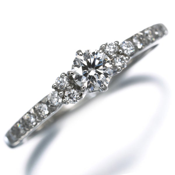 スタージュエリー リング  ダイヤ 0.207ct/0.12ct  9号 Pt950 